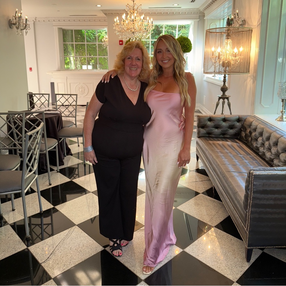 GORGEOUS good American sunset silk dress